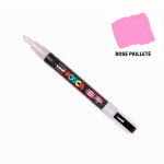 Marqueur PC-3M pailleté pointe conique fine - Rose