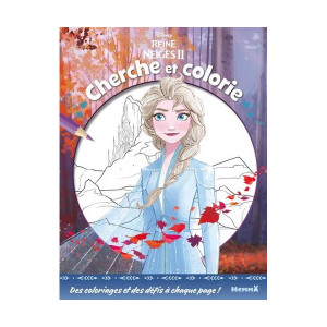 Album La Reine des Neiges 2 Cherche et colorie