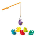 Jeux de pêche aux canards colorés