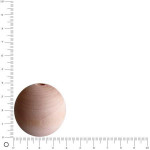 Perles en bois - Ø 40 mm x 10 pces