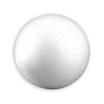 Boule pleine en polystyrène Ø10cm