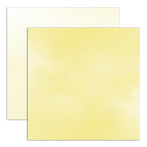 Papier Aquarelle jaune - 30,5 x 30,5 cm