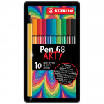Boîte de 10 feutres Pen 68 - STABILO