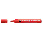 Marqueur permanent E-2000C pointe ogive 1,5 - 3 mm - Rouge