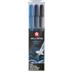 Stylo gel Gelly Roll 3 couleurs Set Metallic Ocean bleu