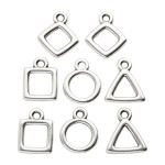 Pendentif Géométriques 12 mm 8 pcs