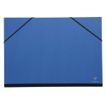 Carton à dessin à élastiques 37 x 52 cm Bleu nuit