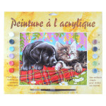 Peinture par numéro Comme chien et chat